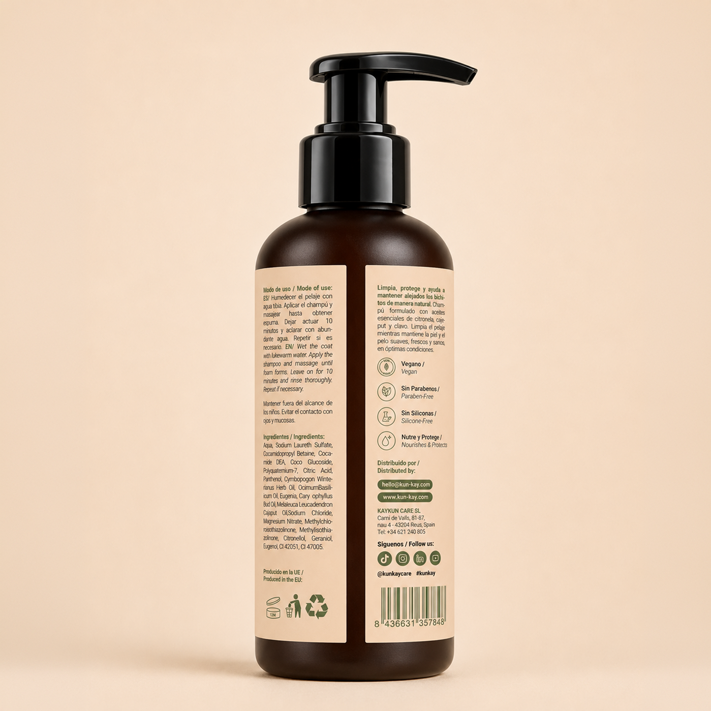 Antibugskun (Hunde - 250 ml) Natürliche antiparasitäre Lotion