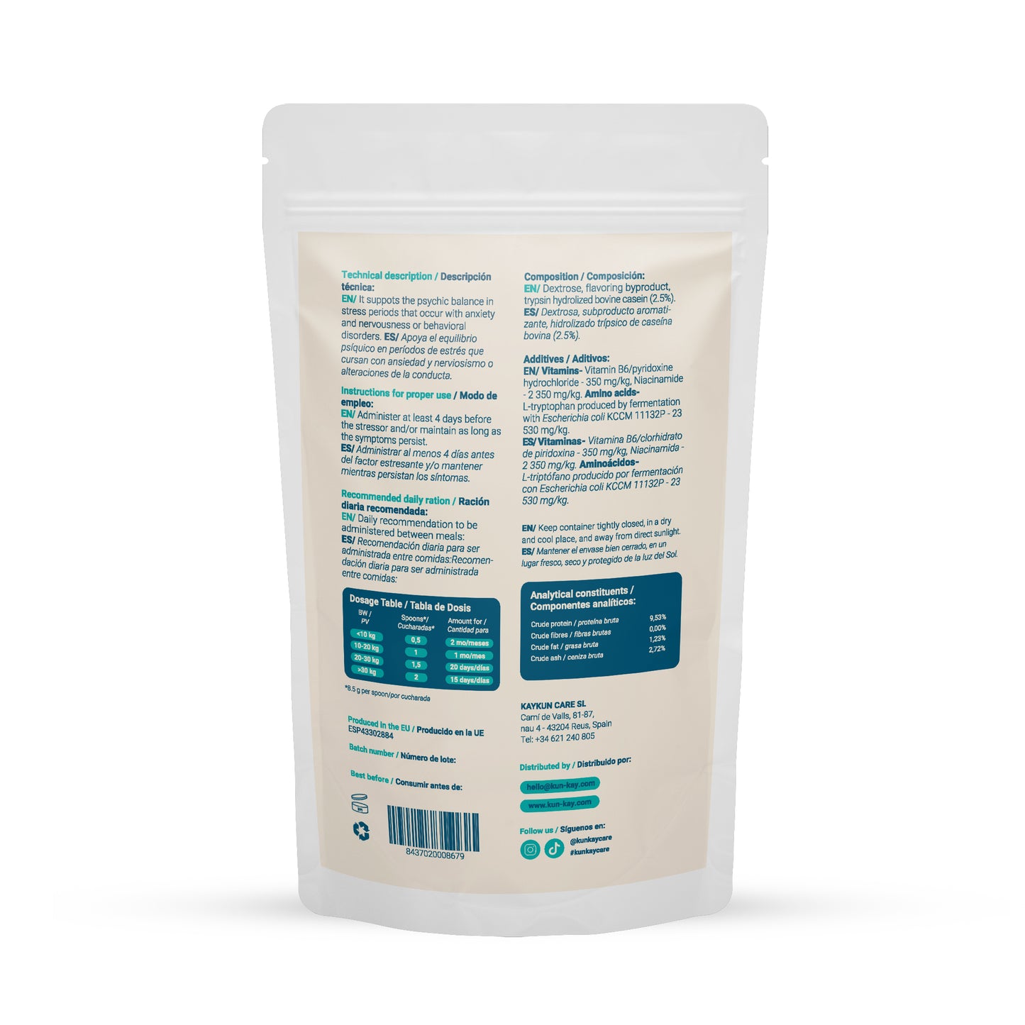 Mindkun Perros (150 g) Suplemento Antiestrés y Ansiedad