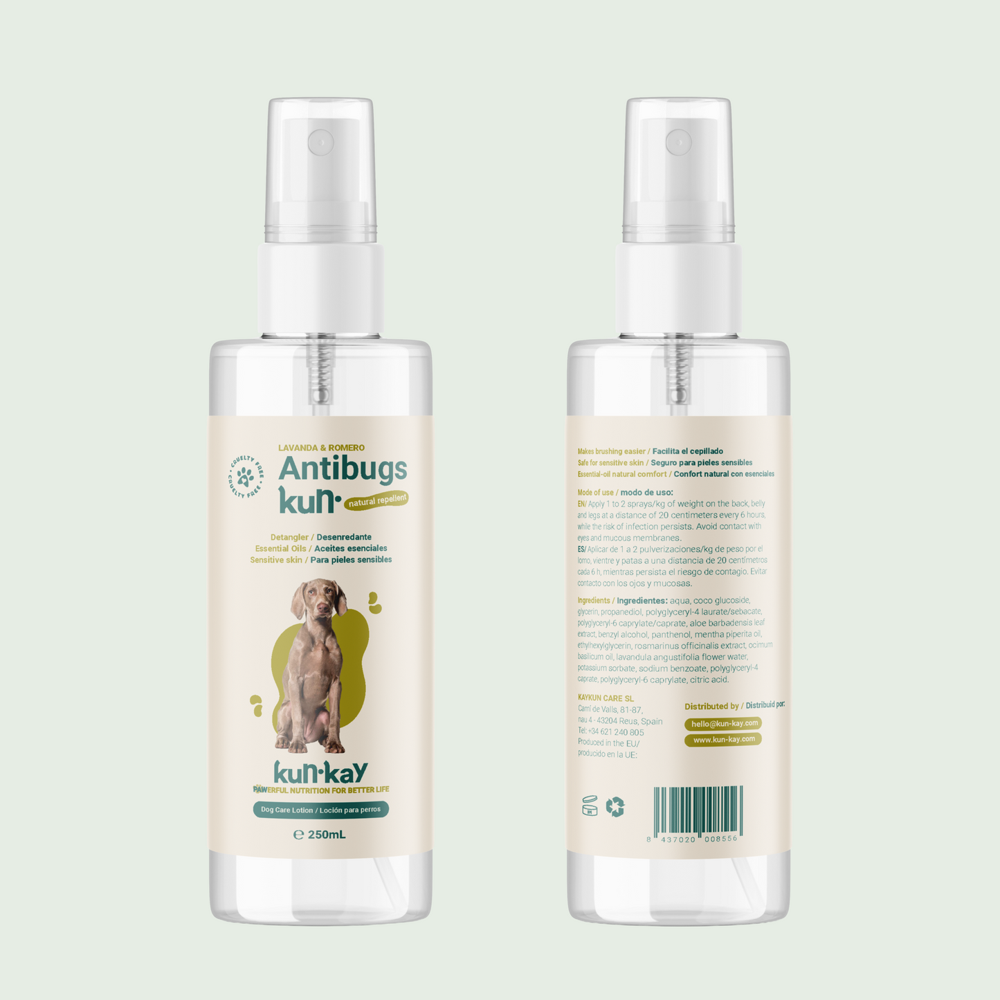 Antibugskun (Chiens - 250 ml) Lotion antiparasitaire externe naturelle