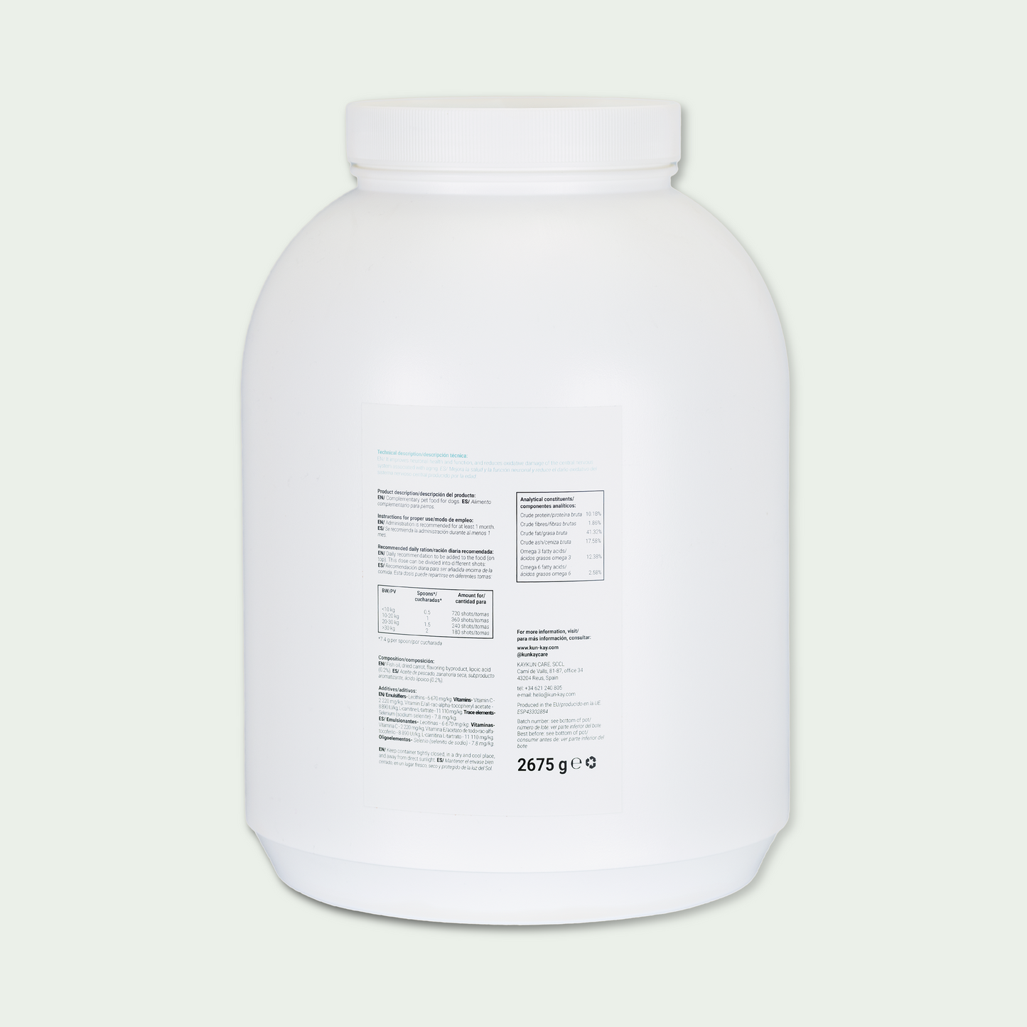 Elderkun WOW Honden (2,7 kg) Supplement voor cognitieve gezondheid