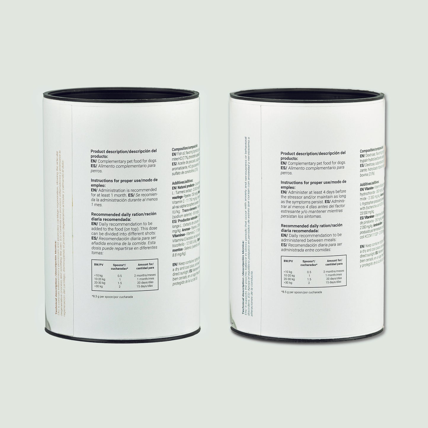 Pack de suplements naturals per a gossos amb alta activitat física