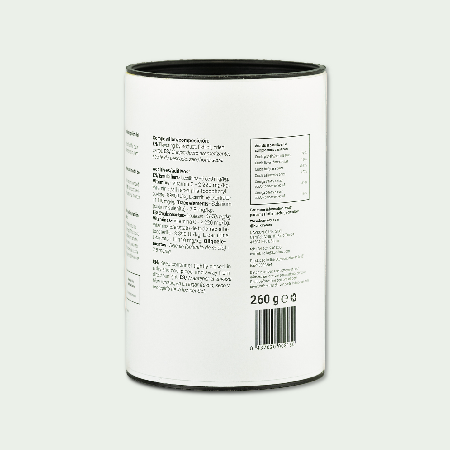 Suplement natural per a l'envelliment cerebral de gats