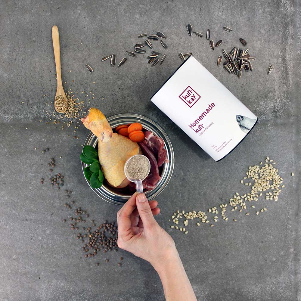 Suplemento natural com vitaminas e minerais para cães