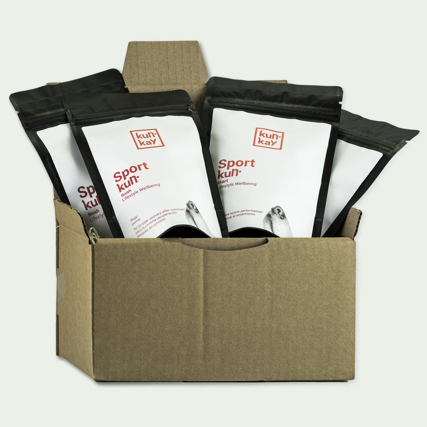 Natural supplement pack for dogs' physical activity