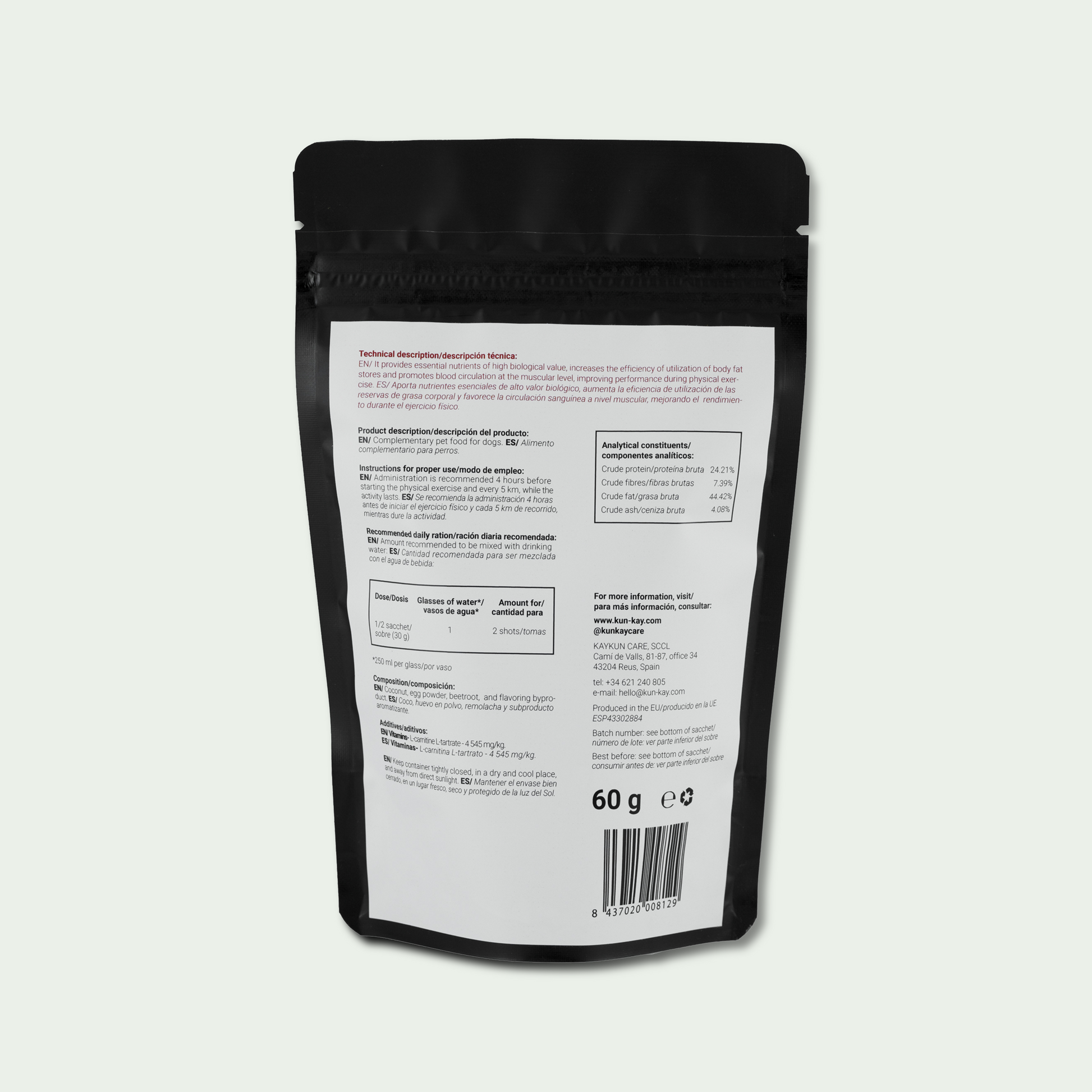 Suplementos naturais para o desempenho físico de cães