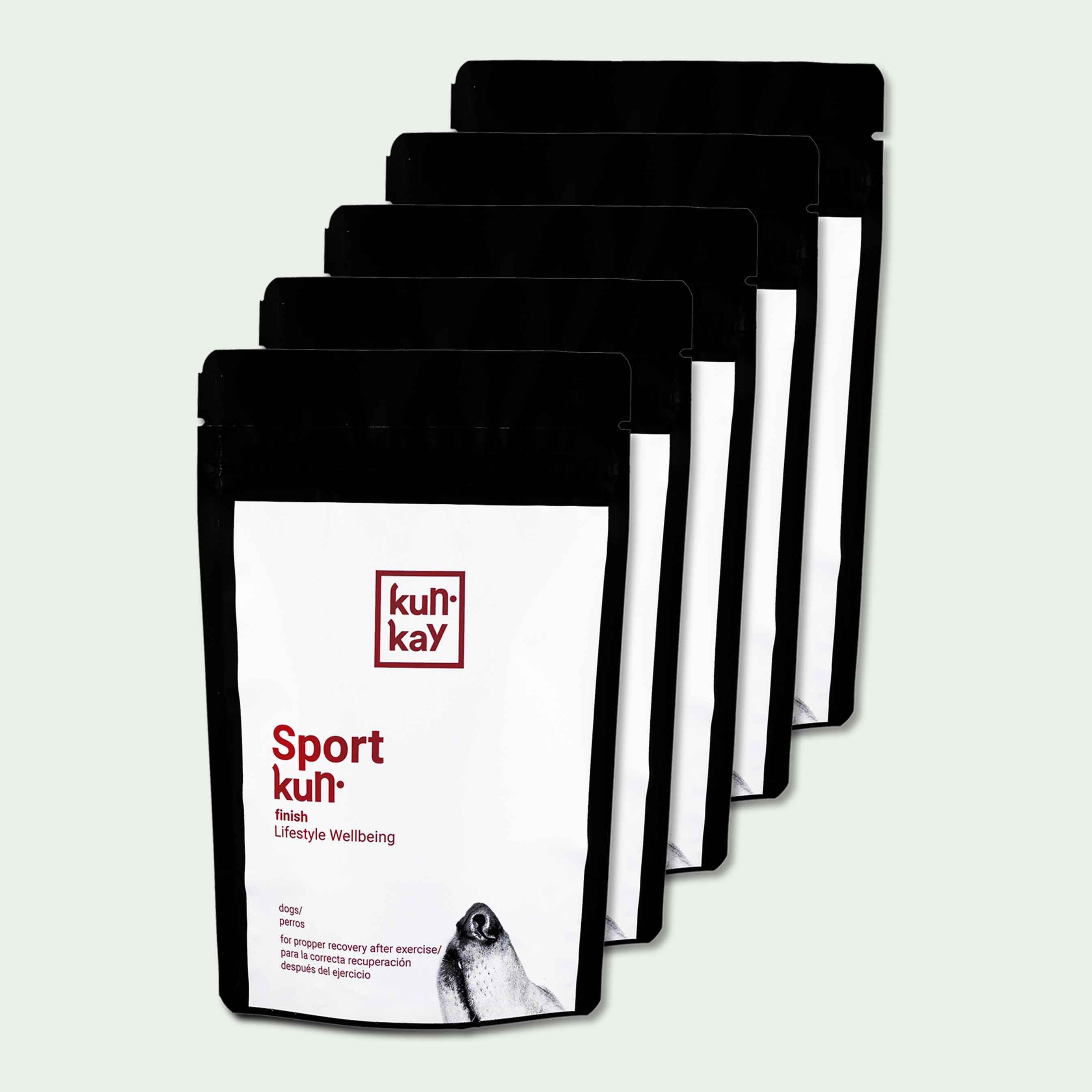 Sportkun Finish Perros (5 u de 70 g) Suplemento recuperador de ejercicio físico