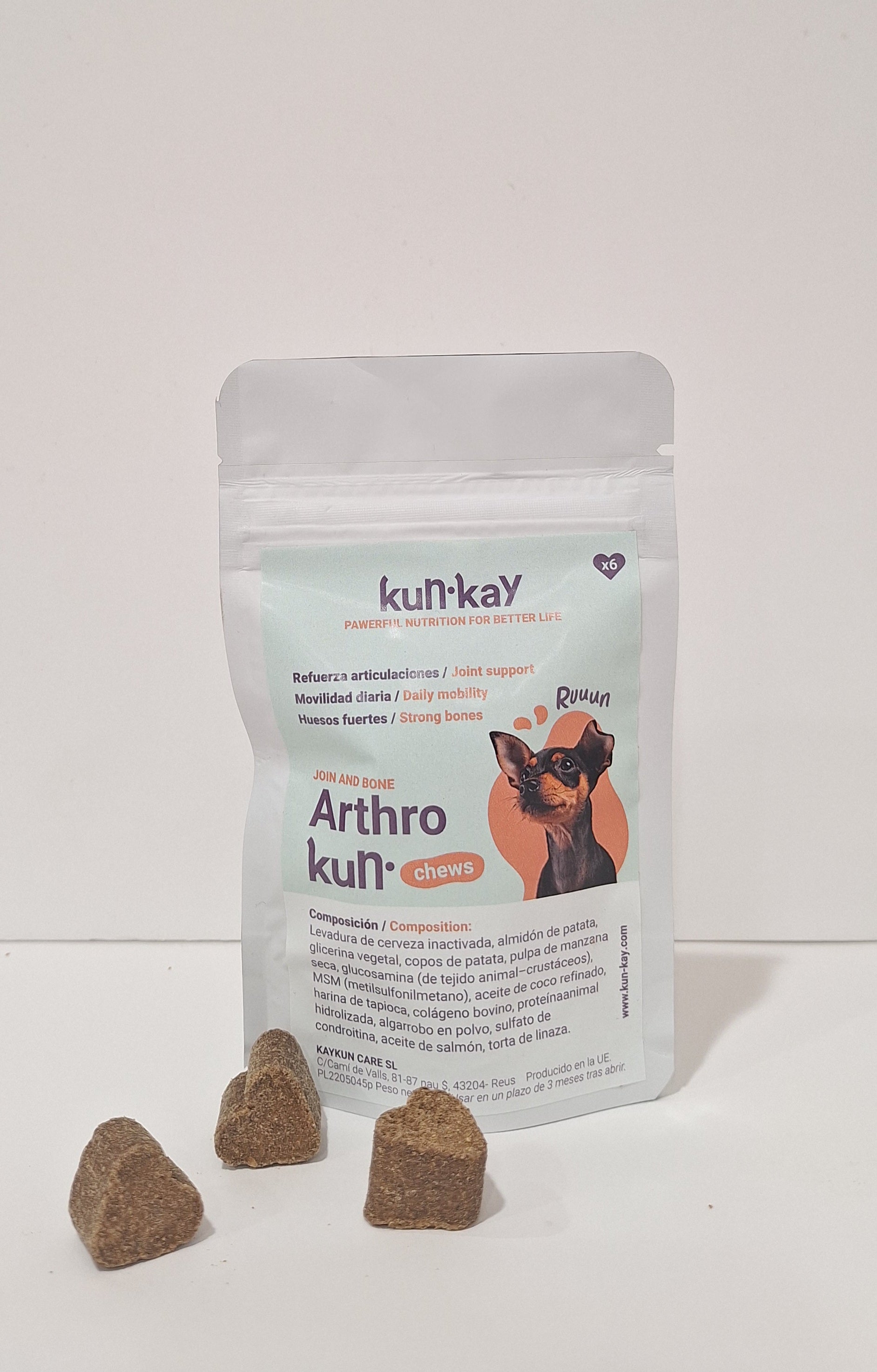 Arthrokun MINI Chews - Suplemento Condoprotector & Salud Articular