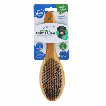 Cepillo cerdas suaves de bamboo ECO para perros y gatos