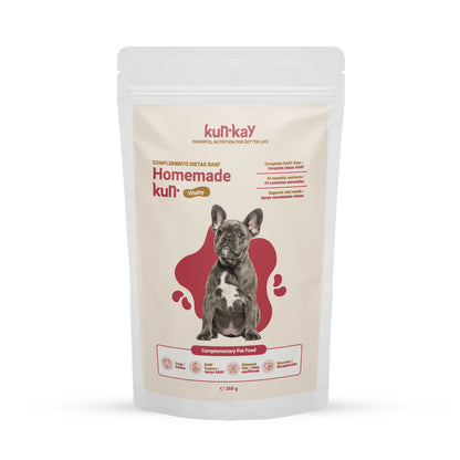 Homemadekun Gossos (260 g) Suplement nutricional amb Vitamines i Minerals