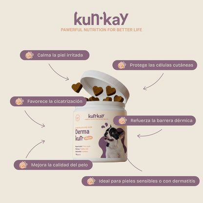 Dermakun Chews Perros - Suplemento para la salud de la Piel y el Pelo