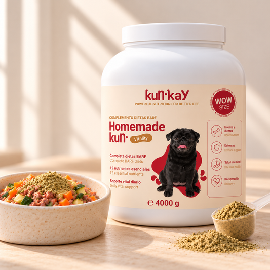 Homemadekun WOW Honden (4 kg) Vitaminesupplement voor Grote Honden