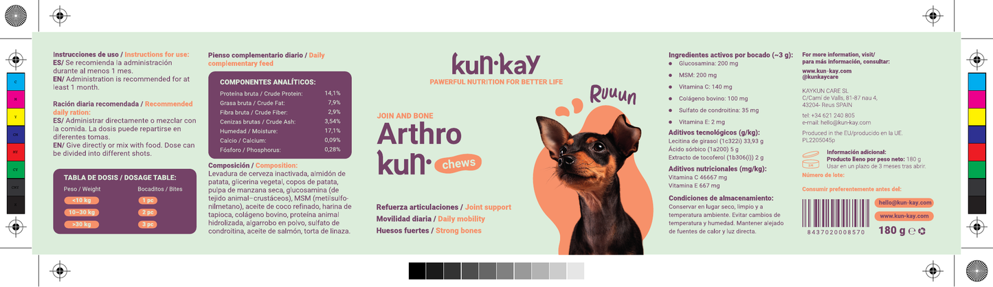 Arthrokun Chews - Suplemento Condoprotetor & Saúde Articular