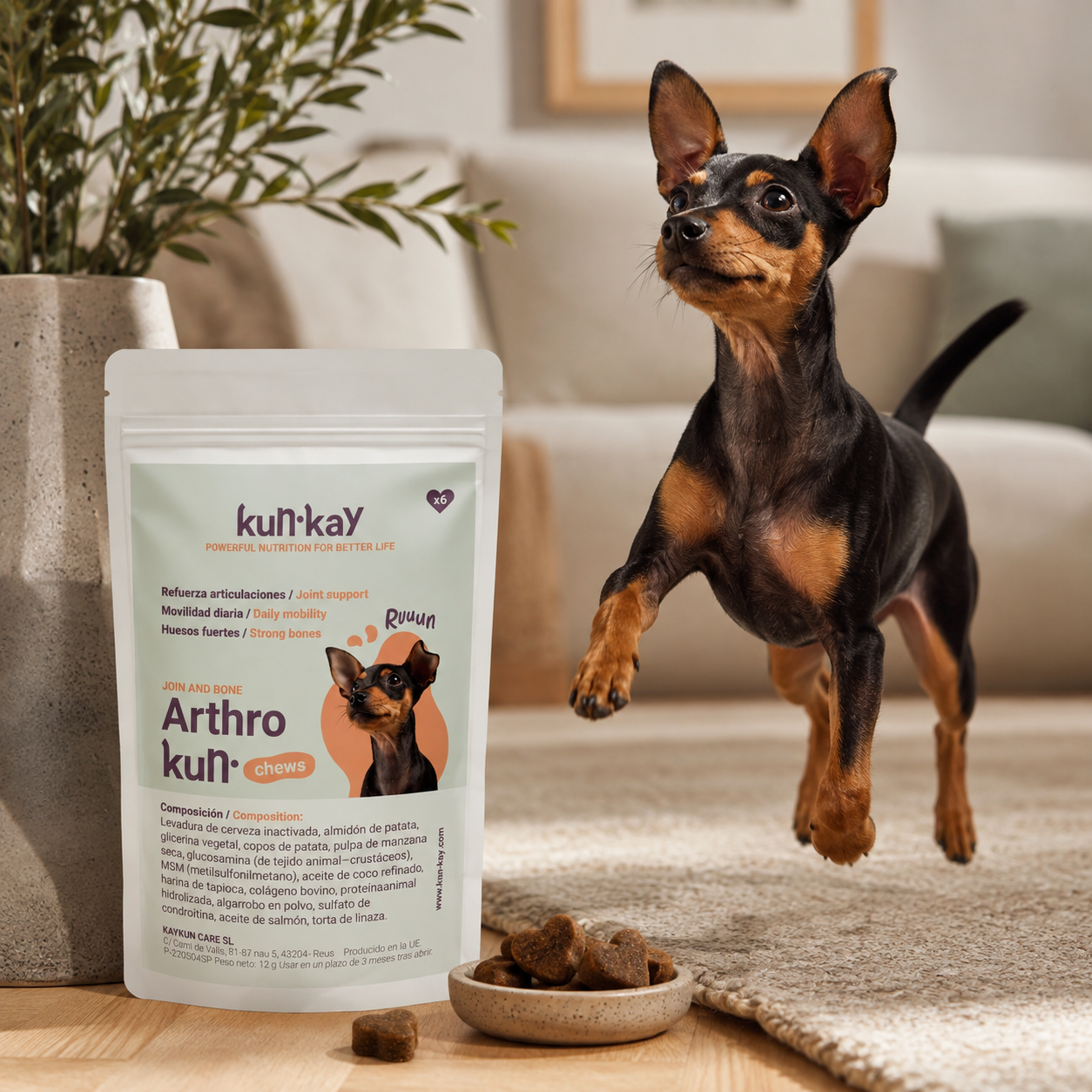 Arthrokun MINI Chews - Condroprotectief Supplement & Gewrichtsgezondheid