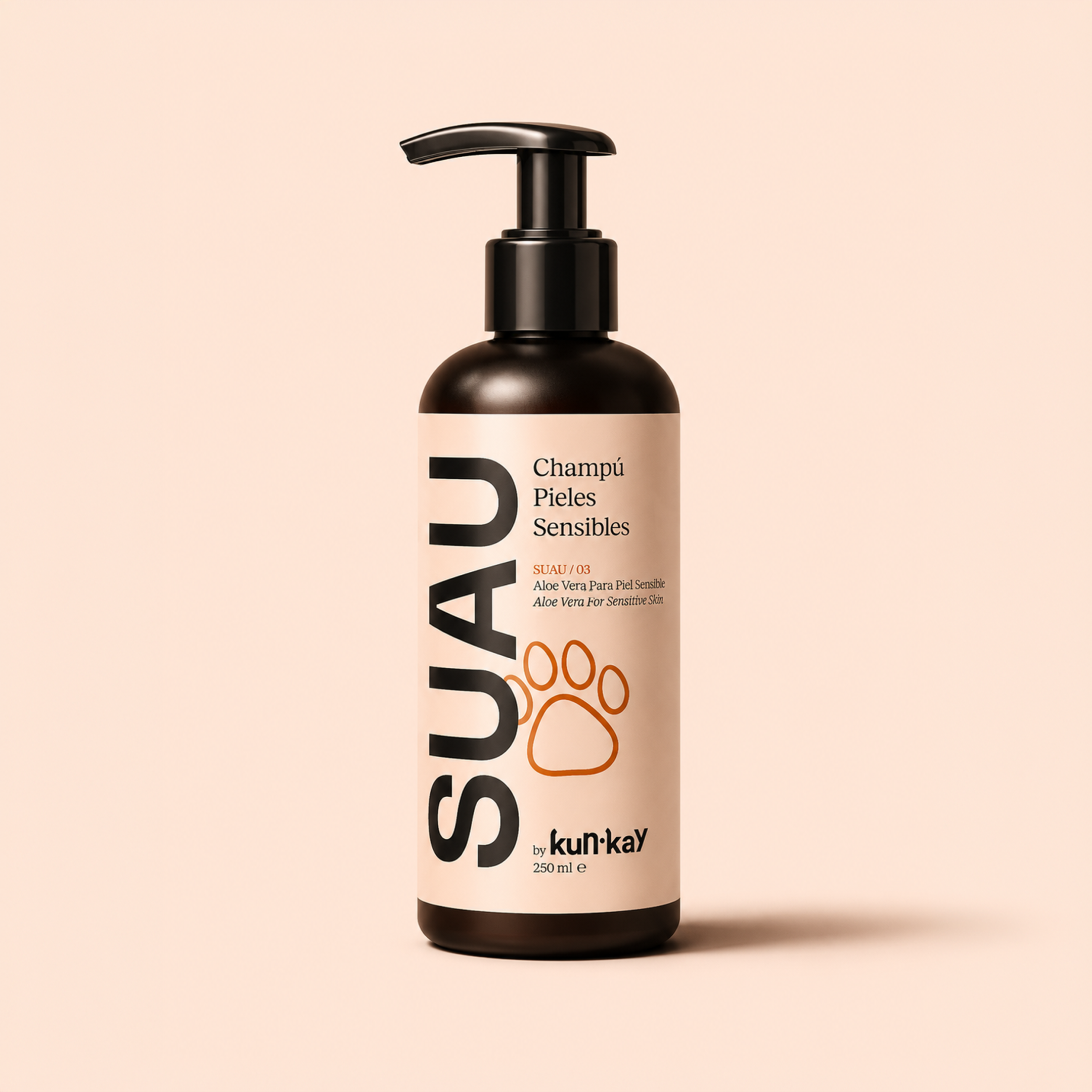 SUAU - Champú Pieles Sensibles Aloe Vera para perros y gatos 250 ml