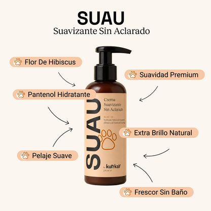SUAU - Champú Suavizante Sin Aclarado Perros & Gatos
