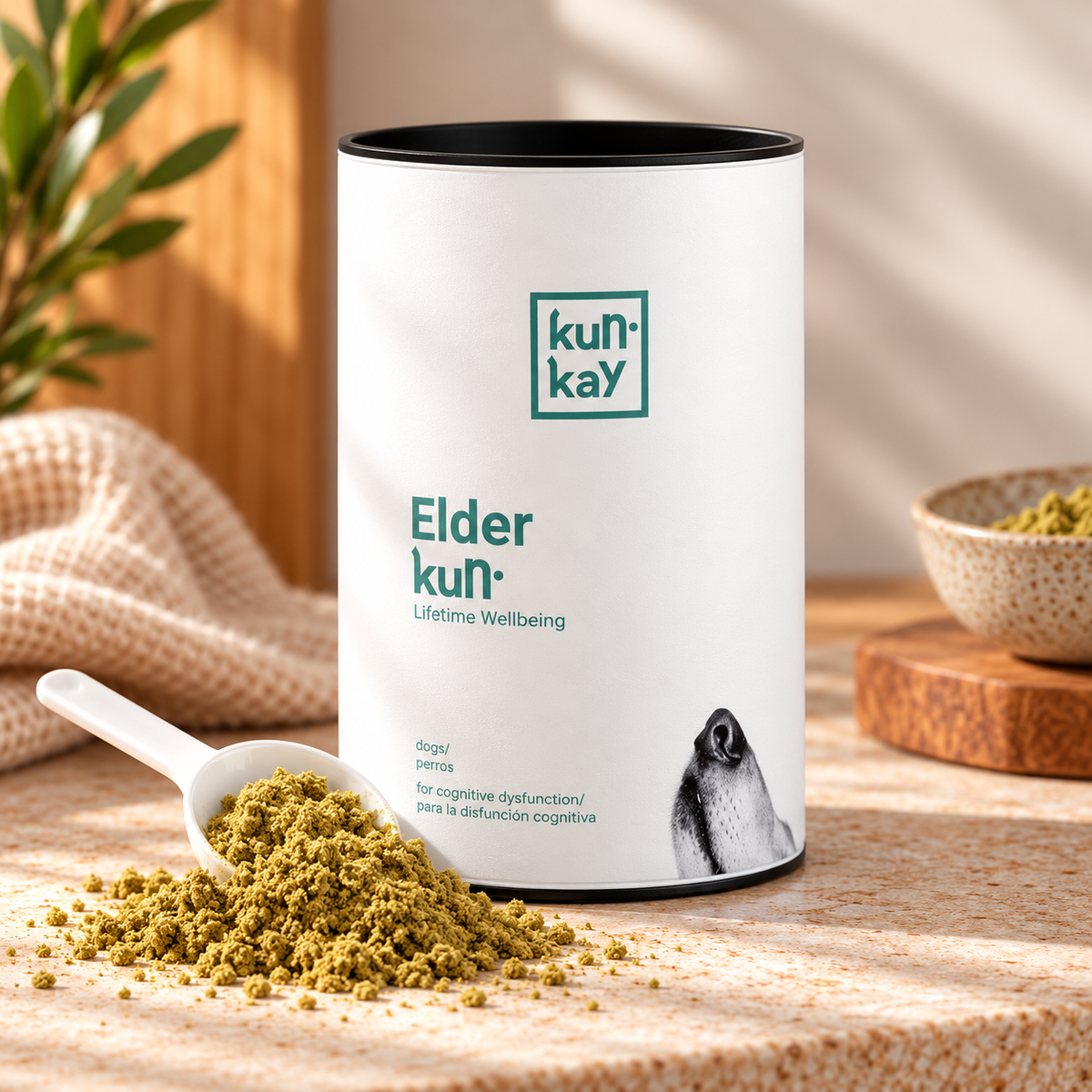Elderkun Cães (230 g) Suplemento para a sua saúde Cognitiva