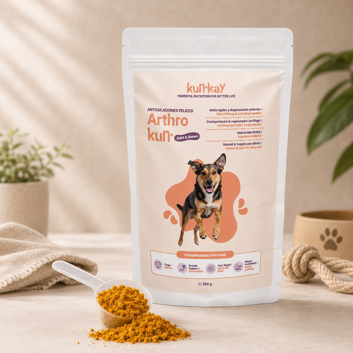 Arthrokun Chiens (260 g) Supplément pour la Santé Articulaire