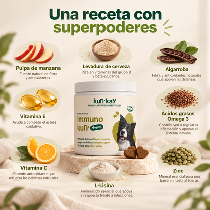 Immunokun Chews Cani - Integratore per Migliorare la Risposta Immunitaria