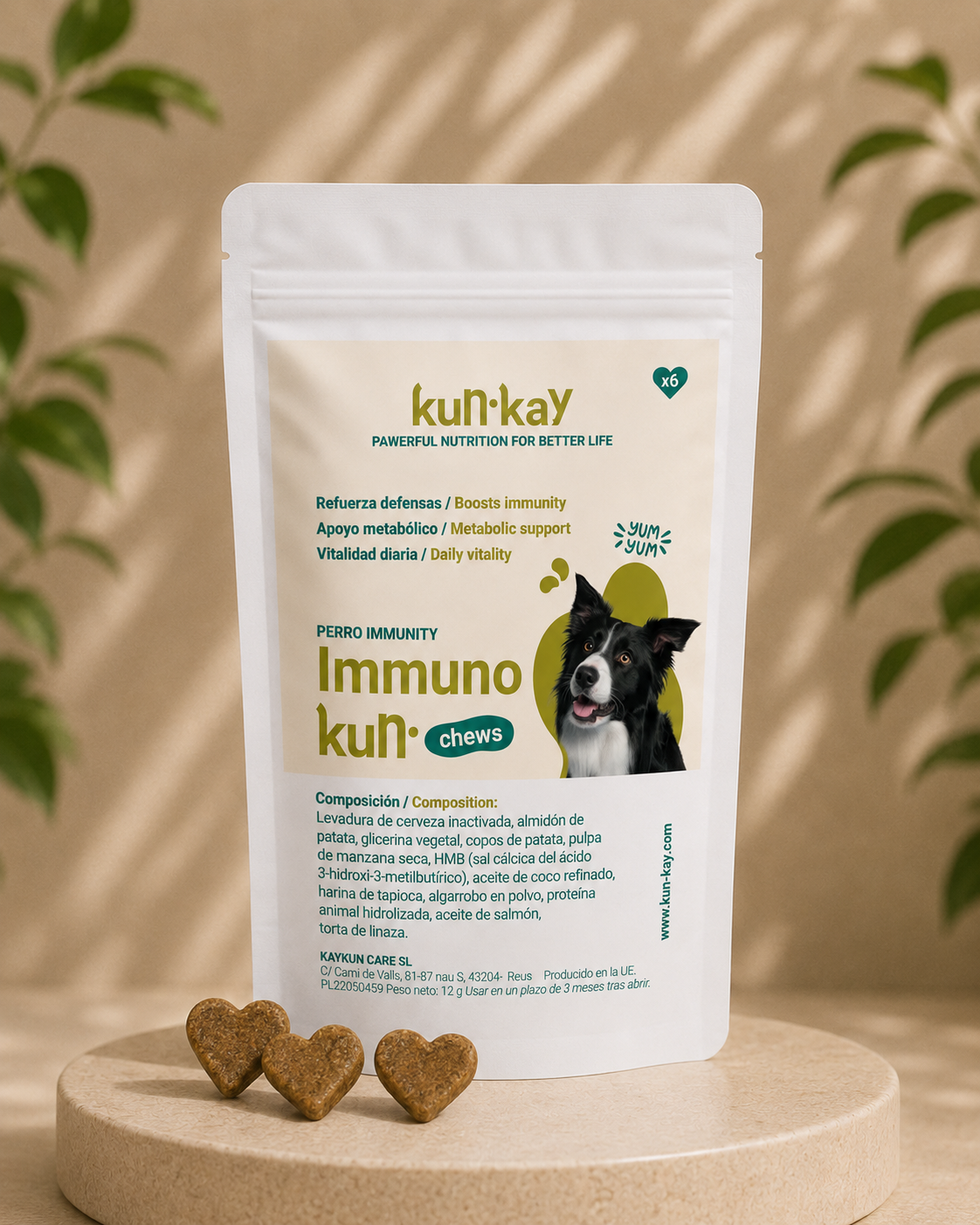 Immunokun MINI Chews Honden - Supplement om de immuunrespons te verbeteren