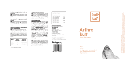 Arthrokun Gossos (260 g) Suplement per a la Salut Articular
