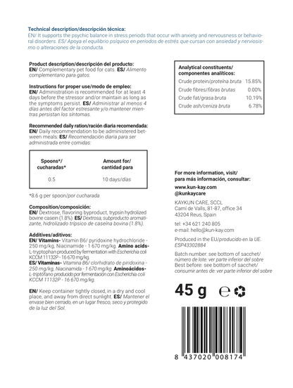 Mindkun Chats (45g) Supplément pour le stress et l'anxiété