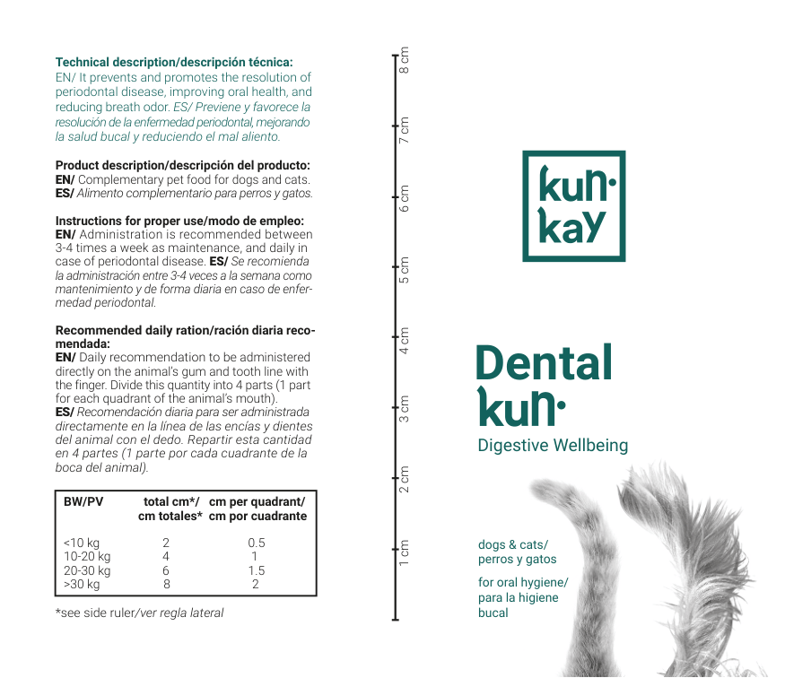 Dentalkun (Perros - 120 g) Pasta para la salud bucodental