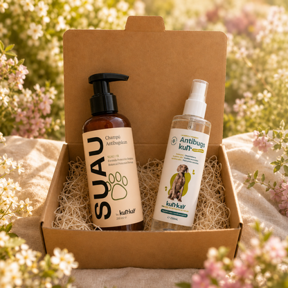 Fuera bichos AntibugsKun - Champú + Loción Repelente Natural