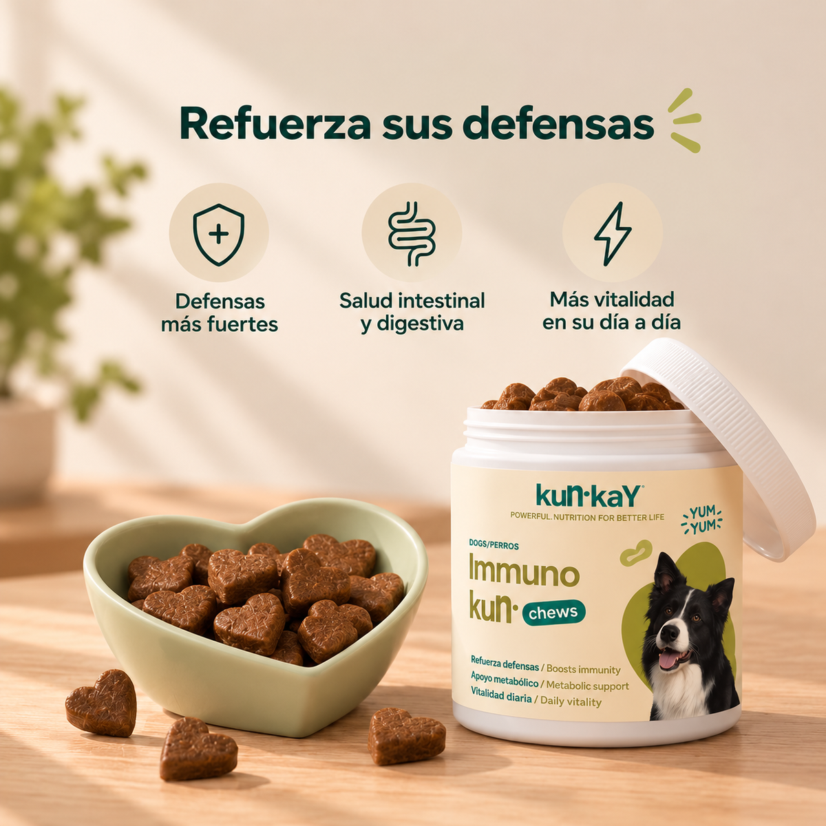 Immunokun Chews Cani - Integratore per Migliorare la Risposta Immunitaria