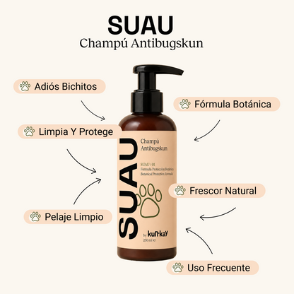 Fuera bichos AntibugsKun - Champú + Loción Repelente Natural