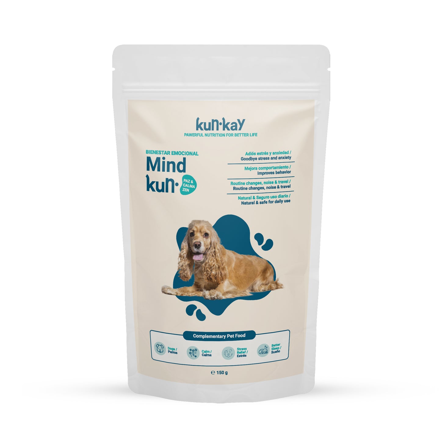 Mindkun Perros (150 g) Suplemento Antiestrés y Ansiedad