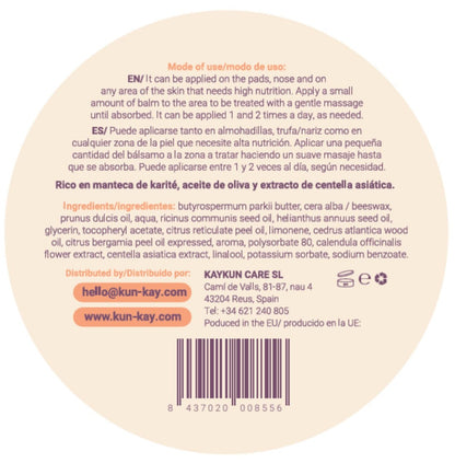 Dermakun balm (Perros y gatos - 50 ml) Bálsamo natural para almohadillas y trufa