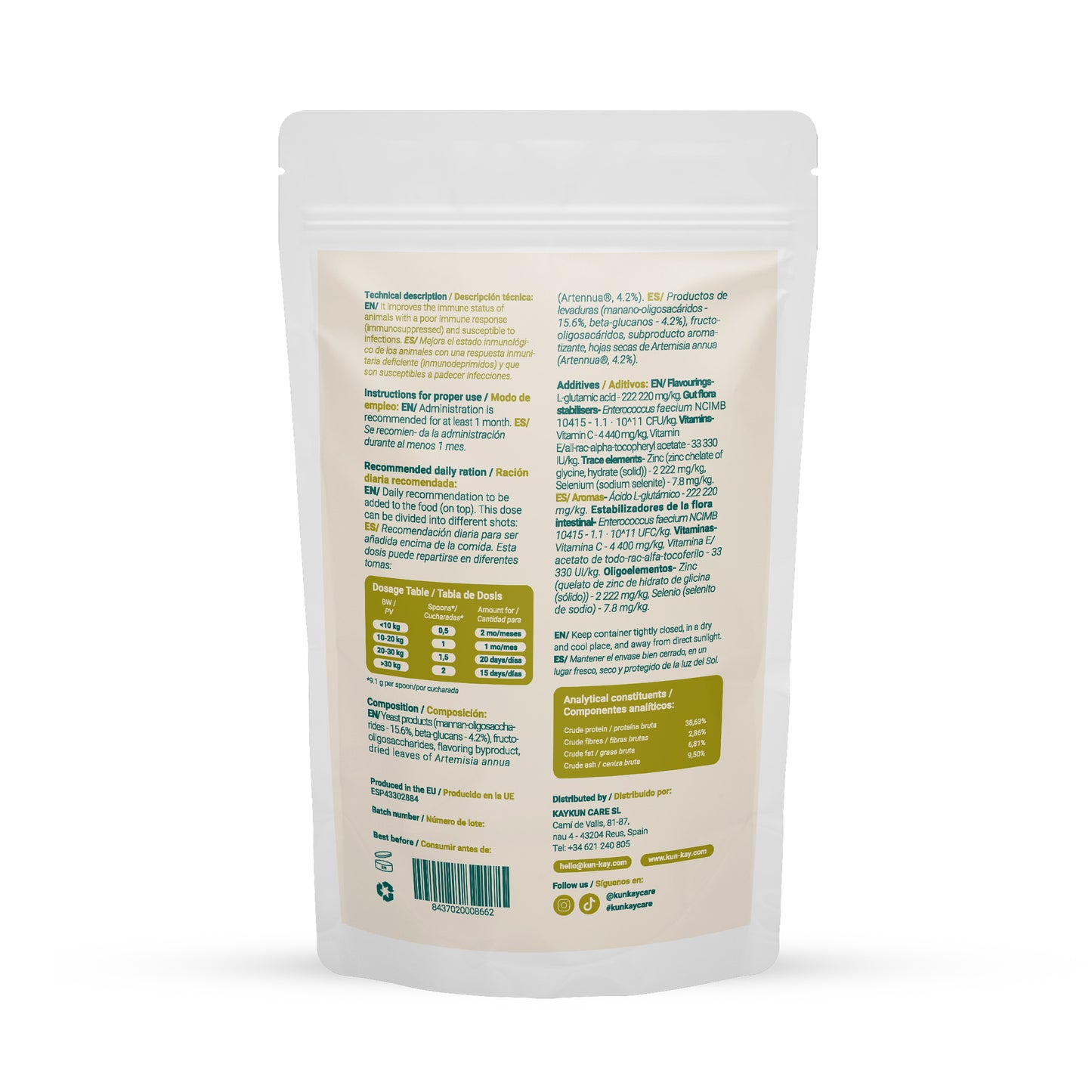 Immunokun Hunde (150 g) Supplement zur Verbesserung der Immunantwort