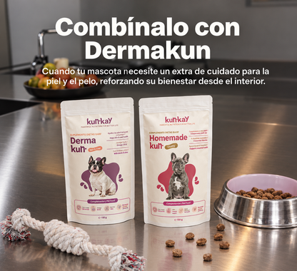 Dermakun Perros (150 g) Suplemento para cuidar la Piel y Pelo