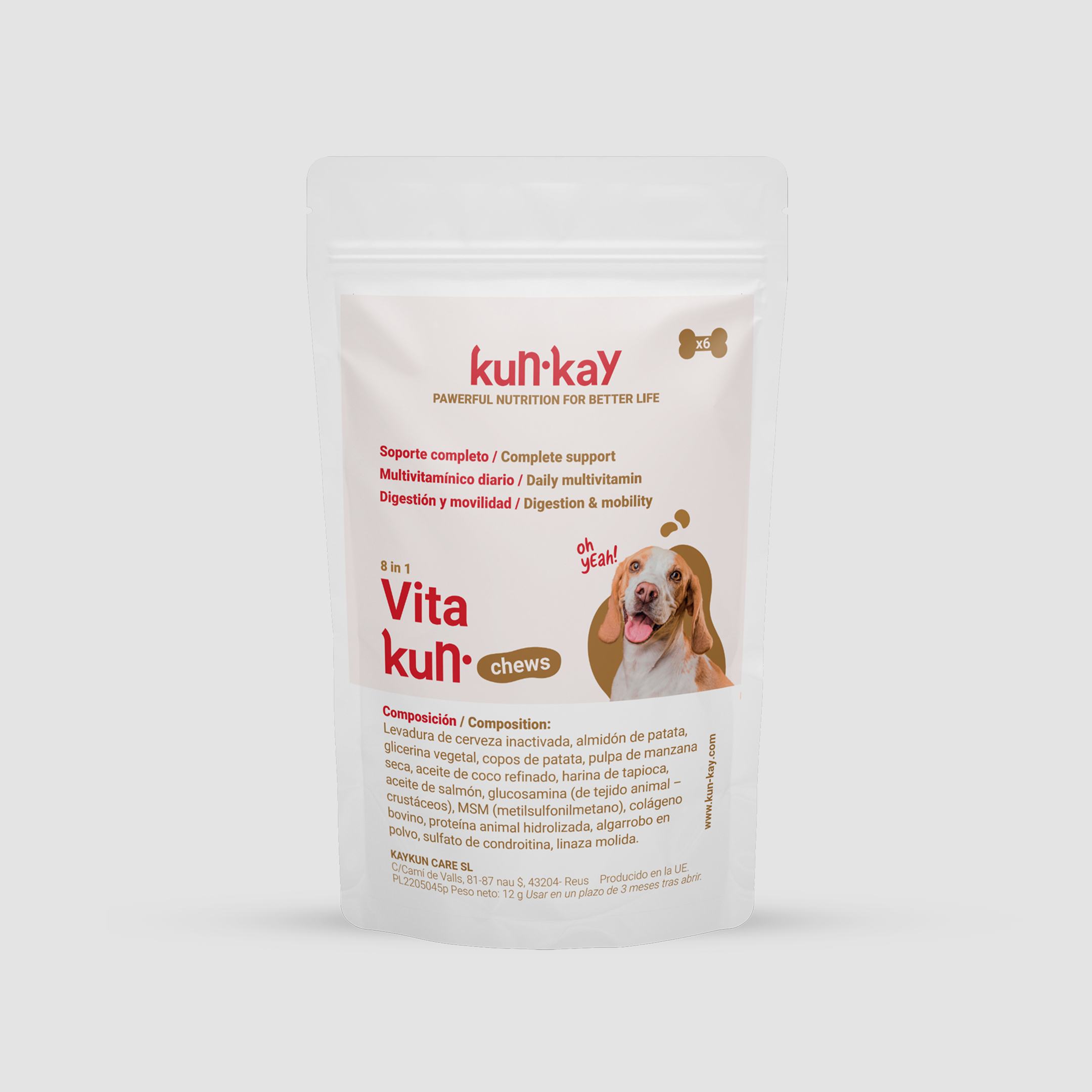 Vitakun MINI Chews Chiens - Supplément nutritionnel avec Vitamines et Chondroprotecteurs