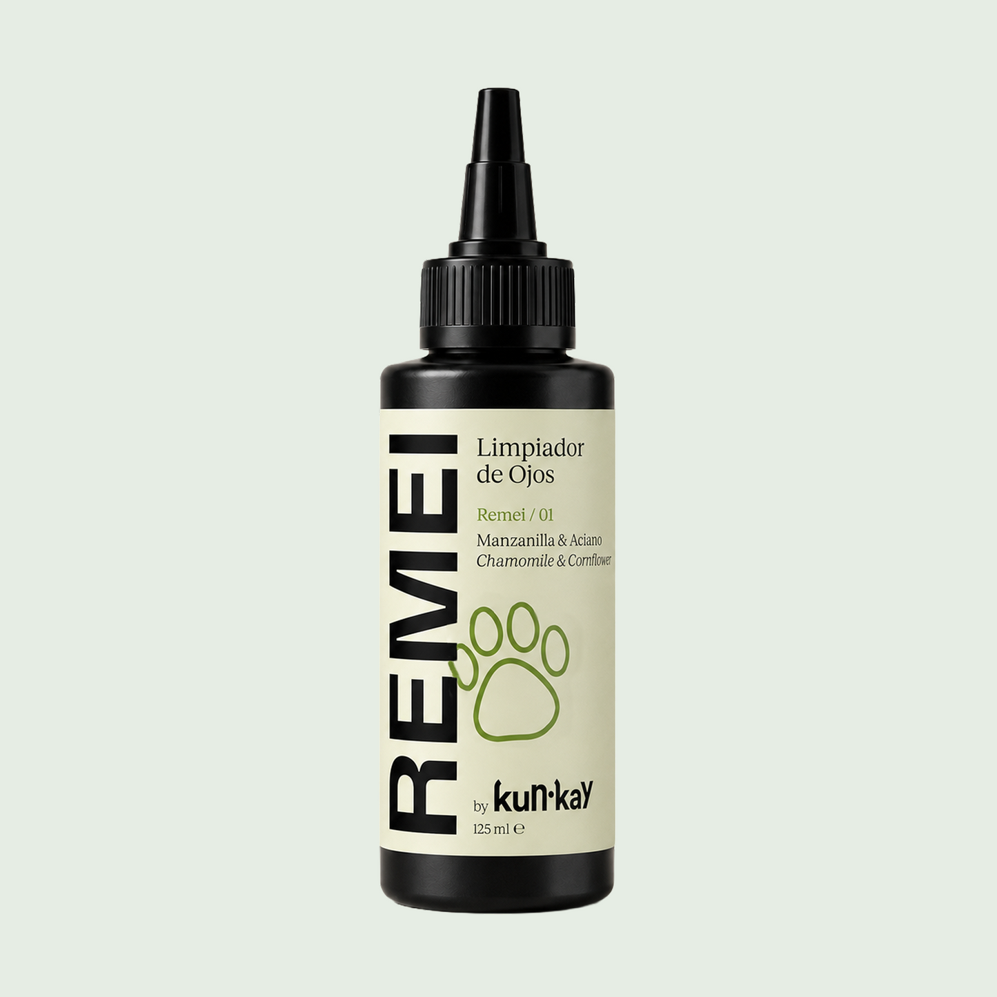 REMEI - Limpiador de Ojos con Manzanilla y Aciano para perros y gatos 125 ml