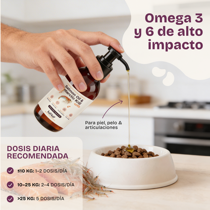 Aceite de salmón y  Antarctic krill