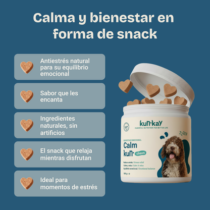 Calmkun Chews Perros - Suplemento Antiestrés y Ansiedad