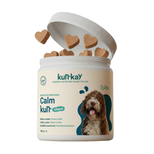 Calmkun Chews Perros - Suplemento Antiestrés y Ansiedad