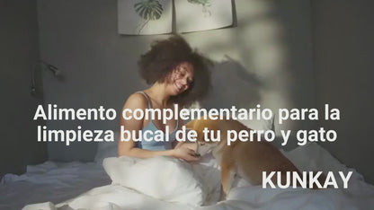 Suplemento natural para la limpieza bucal de perros y gatos