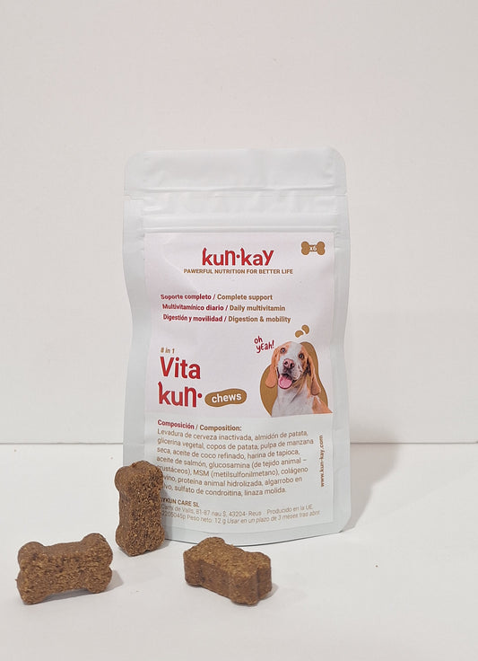 Vitakun MINI Chews Perros - Suplemento nutricional con Vitaminas y Condroprotectores