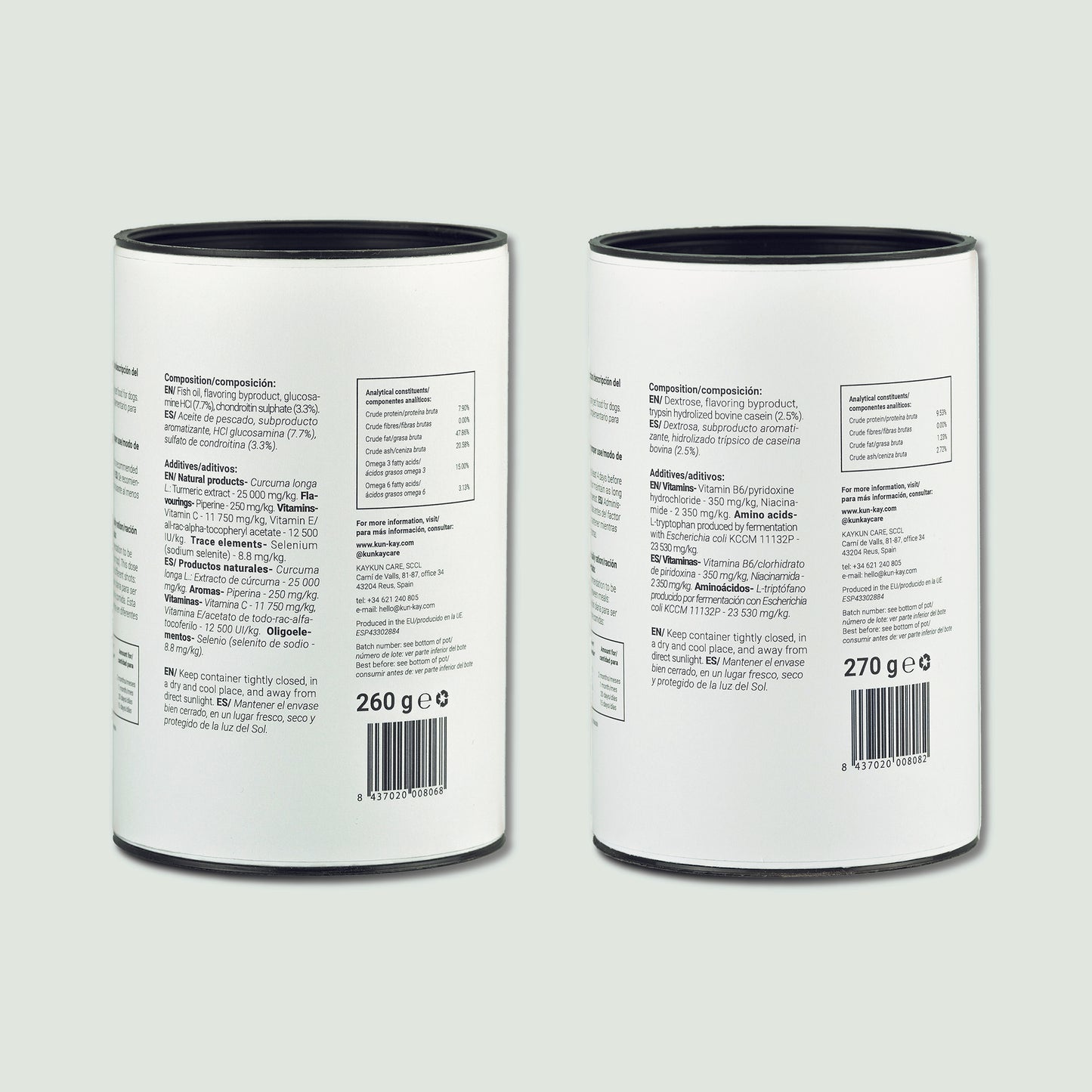 Pack de suplementos naturales para perros con alta actividad fisica