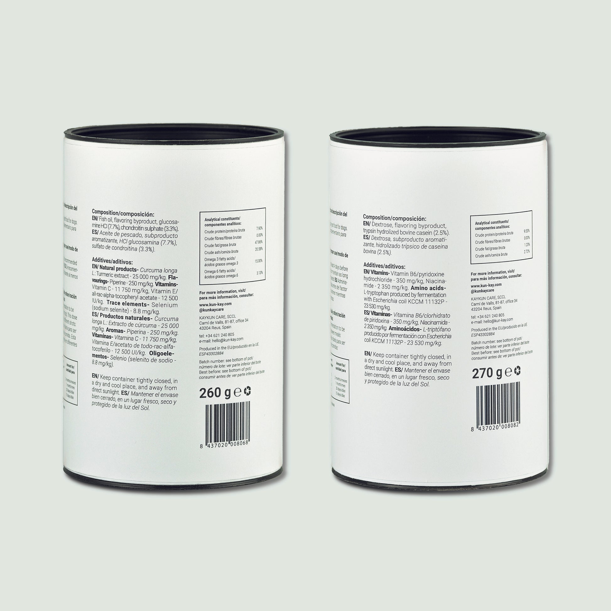 Pack de suplementos naturales para perros con alta actividad fisica