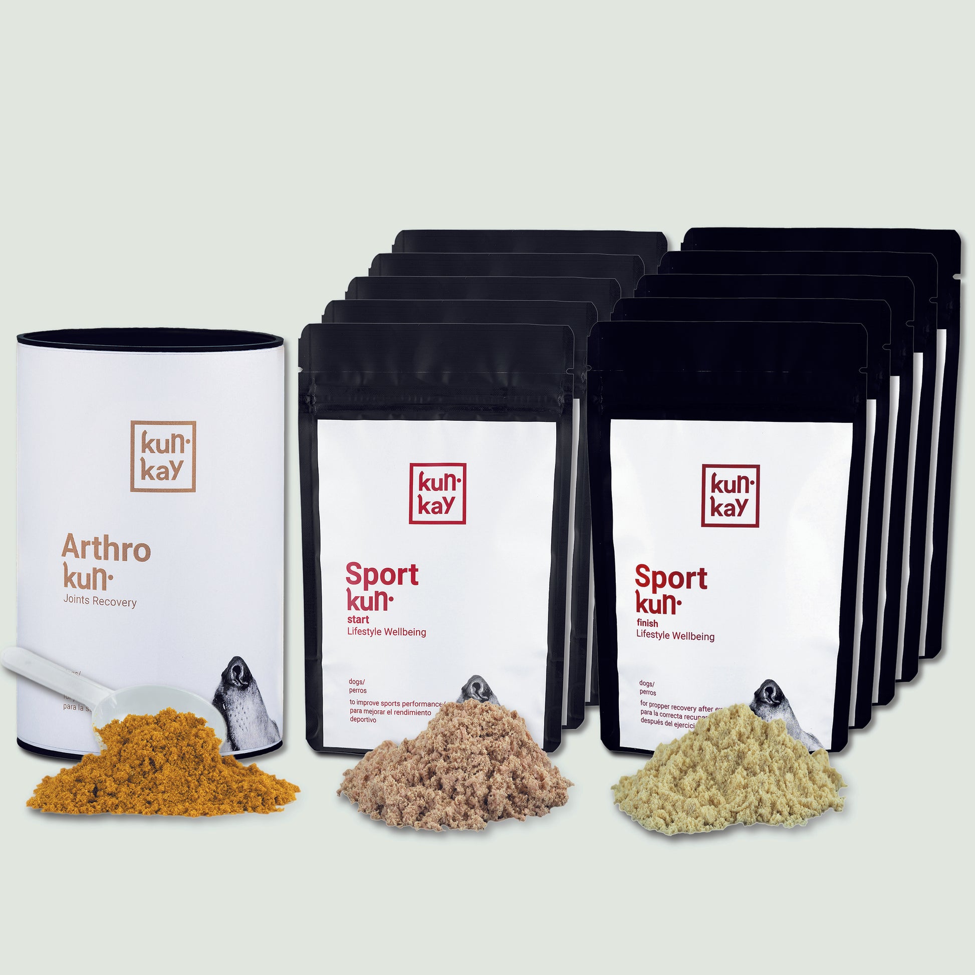 Pack de suplementos naturales para la actividad física de perros