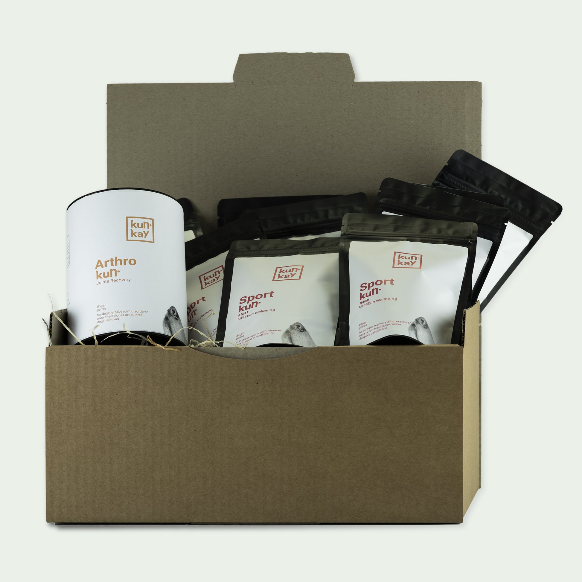 Pack de suplementos naturales para la actividad física de perros