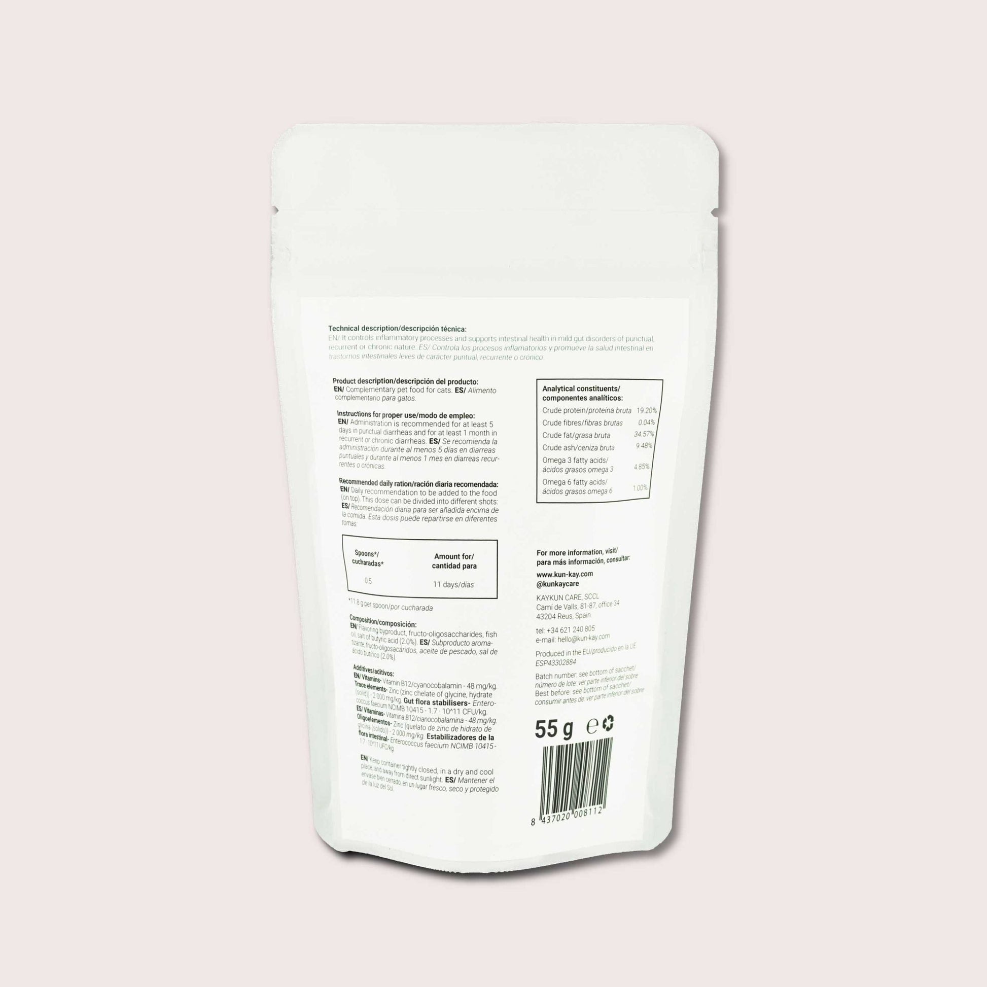 Suplemento natural para la diarrea de gatos