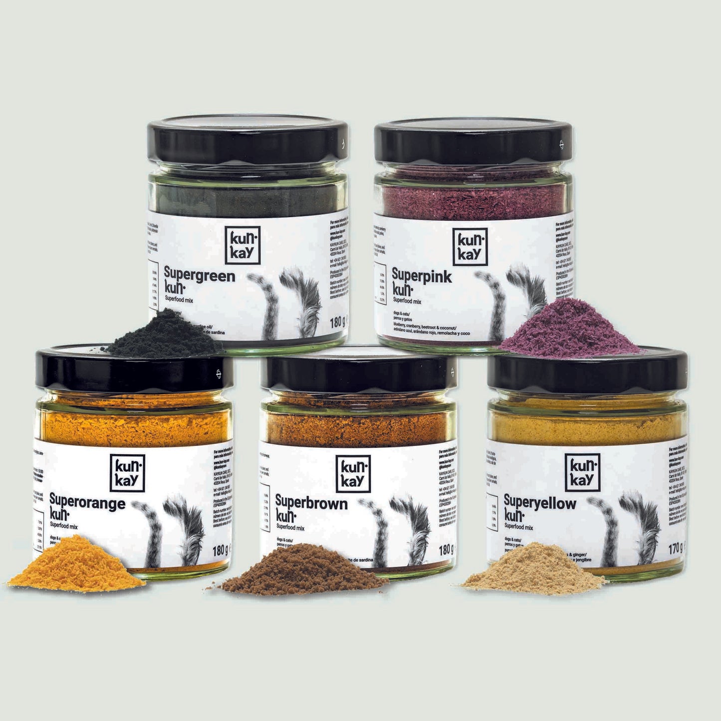 Pack de suplementos nutricionales naturales para perros y gatos