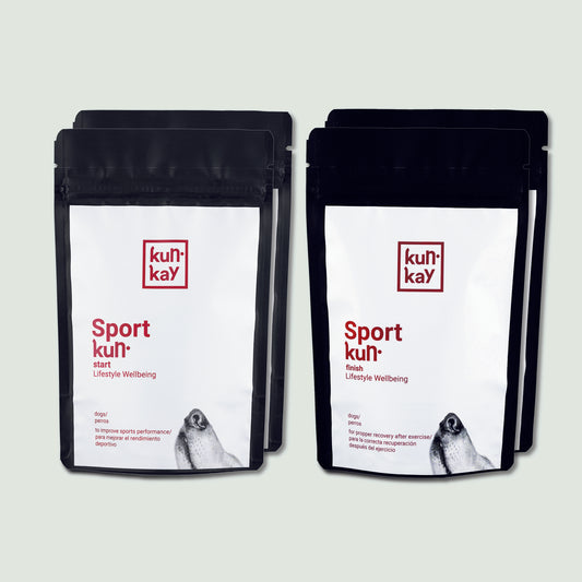 Pack de suplementos naturales para la actividad física de perros
